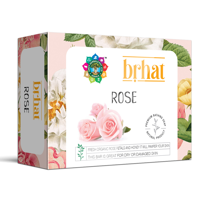 Bhrat Rose Vegetarian Premium Handmade Organic Soap AMCT